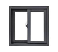 Finestra scorrevole mobile for seminterrato, finestre scorrevoli con vetro temperato e zanzariera for capannoni, casette, garage e fienili.(32inx17in)