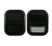 Finestra Scorrevole per 440x390 mm con Vetro Temperato, Schermo Antinsetto e Guarnizione Ermetica - Compatibile Rimorchi Furgoni Abitabili