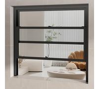 Finestra scorrevole verticale con schermo - 40,6 x 58,4 cm per ventilazione in bagni, garage e loft - Design a incasso per una facile installazione