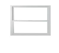 Finestra scorrevole verticale personalizzabile con vetro temperato, finestra in alluminio singola per casa, facile installazione, sostituzione ventilazione (bianco, 50,8 x 109,2 cm)