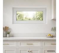 Finestra seminterrato 50 x 55 cm PVC e vetro oscillante | Telaio multi-stanza,guarnizione,apertura flessibile,ventilazione quotidiana,edifici residenziali e di utilità