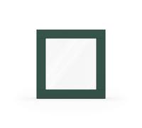 Finestra verde muschio RAL 6005, legno, Classico IV 68 mm, 510 x 510 mm, configura individualmente
