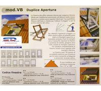 FINESTRA X TETTO LUCERNAIO FAELUX 78X98 VB ALL.+LEGNO+VETROC. APERTURA DUPLICE