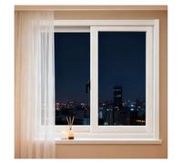 Finestre A Tettoia Con Vetro Temperato E Zanzariera, Finestra Scorrevole Sinistra-destra Antipolvere Silenziosa, For Bagno, Cucina, Ufficio, Pollaio(W18xH50 in(45x125cm))