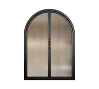 Finestre ad arco da incasso, design scorrevole con maniglie, doppio vetro di ricambio per appartamenti