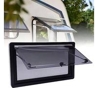 finestre di auto, Finestra di ventilazione con doppi vetri e cerniere for camper, con tende e zanzariere for camper di diverse dimensioni(900mm*500mm)