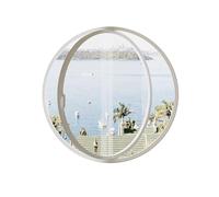 Finestre di ventilazione rotanti in vetro a 360° - Oblò di ricambio in lega di alluminio per decorazione domestica, maniglie incluse