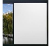 Finestre di Vetro Pellicola 100 x 400 cm Anti-Uv, Controllo di Calore, Privacy Pellicola Specchio Oscurante per Finestre per Ufficio,Soggiorni, bianco opaco