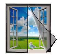 Finestre Esterne con Zanzariera 260x250cm Tenda Rete Zanzariera, Chiuso Automaticamente Pieghevole Totalmente Magnetica, per Porte D'Ingresso Porte Cortili Innovativo, Nero