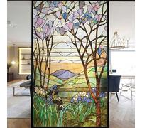 Finestre Film Privacy Vetro Colorato Adesivi per Finestre Statico Aggancio Decorativo Smerigliato Pellicola per Finestre UV Bloccaggio Tenui Colori Coperture Finestre (I,80x200cm WxH)