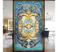 Finestre Film Privacy Vetro Colorato Adesivi per Finestre Statico Aggancio Decorativo Smerigliato Pellicola per Finestre UV Bloccaggio Tenui Colori Coperture Finestre (L,40x60cm WxH)