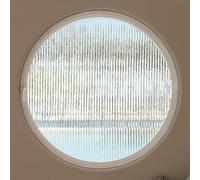 Finestre in Vetro rotanti Rotonde, finestre di Ricambio con Ventilazione girevoli a 360°, finestre di Ricambio con Vetro temperato, per Bagno, Camera da Letto, Soggiorno (Bianco C, 60 cm/23,