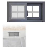 Finestre per La Casa Piccola con Finestra di Sicurezza, Vetro Trasparente e Zanzariera per Capannone, Pollaio, Fienili, Soffitta, Casa(50X80CM/19.6X31.4IN)