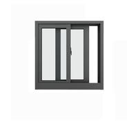 Finestre scorrevoli a filo, finestre in alluminio for seminterrati, persiane a lamelle aperte in vetro da 4 mm, finestre a battente con serratura, finestre a battente(60x80cm/24X32in)