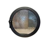 Finestre Scorrevoli, Finestre Rotonde Girevoli A 360°, Finestre A Forma Di Luna In Vetro Temperato Moderno, Oblò Circolare Con Apertura Per La Ventilazione(70cm/27.56in)