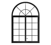 Finestre scorrevoli in alluminio con vetro temperato per camere da letto, capannoni e case, design ad arco per una maggiore sicurezza e stile