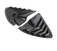 Finestrini Spoiler Per Seat Per Leon 2008-2012 2 Pezzi Car Rear Side Window Blinds Copertura Decorativa Adesivo Accessori Di Protezione Esterna(Carbon fiber)