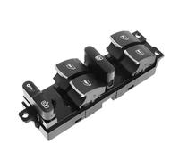 Finestrino Pulsantiera Controllo Pulsante interruttore controllo alzacristallo elettrico per Bora per Jetta per Golf per MK4 per Seat per Leon 3BD959857 Alzavetro Auto(Silver Window)