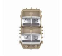 Finestrino Pulsantiera Controllo Pulsante regolatore interruttore di controllo alzacristallo elettrico Marrone Nero Beige per Benz W222 S550e S600 S63 A2229059808 Alzavetro Auto(Beige)