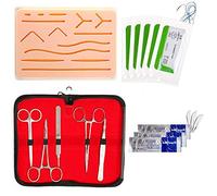 Finetoknow Kit suture all-inclusive Strumenti per l'addestramento alla sutura per lo sviluppo e il perfezionamento delle tecniche di sutura Ausili didattici Attrezzature