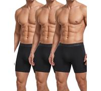 FINETOO 3er Boxer Uomo Cotone Mutande Elastico Biancheria Intima S-3XL,B-3,M