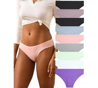 FINETOO 9er Pack Baumwolle Unterwäsche Damen Slip Baumwoll Frauen Set Confy Slips Soft Hipster Sexy Panties Unterhose Women Underwear Weich Unterhosen Sportgürtel Mehrpack S-XL
