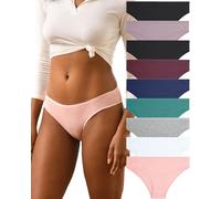 FINETOO 9er Pack Baumwolle Unterwäsche Damen Slip Baumwoll Frauen Set Confy Slips Soft Hipster Sexy Panties Unterhose Women Underwear Weich Unterhosen Sportgürtel Mehrpack S-XL