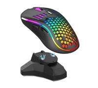 FineUsea Dock di ricarica wireless ad alta velocità - Compatibile con Logitech G PRO X Superlight 2(2023), G502X Lightspeed, G903 Lightspeed e molti altri per mouse wireless Razer/Logitech Powerplay