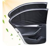 FINEVERNEK 2 Pezzi Tendine Parasole Auto Bambini, Tende Oscuranti Vetri Auto per Finestrini Laterali, Parasole Auto Bambini Block Raggi UV Anti-Zanzara, Universali Auto per Bambini e Animali Domestici