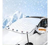 FINEVERNEK Copertura per Parabrezza Auto, 5 Magneti Inverno Protezione Auto Copri Parabrezza con Robusto Gancio, Contro Neve,Ghiaccio,Gelo,Sole UV, Adatto la Maggior Parte dei Veicoli, 260 * 116cm