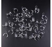 Finger Angel, 100 espositori trasparenti per nail art, smalti, unghie colorate