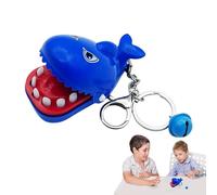 Finger Biting Animal Keychain Toys - ABS 4x8x6cm | Shark Bite Hand Toy, Funny Animal Keychain Game | Interactive Practical Joke Finger Biting Toy For Boys Girls Kids Birthday Classroom Rewards