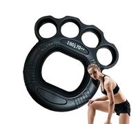 Finger Exerciser - Grip Strengthener | Compact Silicone Lightweight Muscle Building Exercising Tool For Improving Grip Strength, For Walking, Shopping, Camping