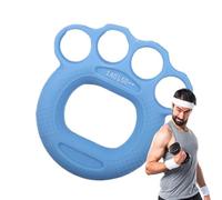 Finger Exerciser - Grip Strengthener | Compact Silicone Lightweight Muscle Building Exercising Tool For Improving Grip Strength, For Walking, Shopping, Camping