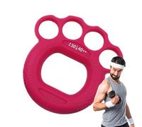 Finger Exerciser - Grip Strengthener | Compact Silicone Lightweight Muscle Building Exercising Tool For Improving Grip Strength, For Walking, Shopping, Camping