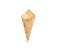 FINGER FOOD CONO IN LEGNO PICCOLO 4,5X12,5 50PZ