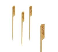 Finger Food - spiedini/Marcatore "VEGAN" (bamboo/12 cm - 250 pz)