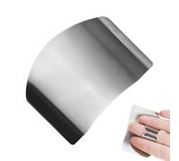 Finger Guards Cutting Food, Stainless Steel Finger Protector, Kitchen Accessory Adjustable Hand Protection Tool for Anti Cut Cooking Aid, Vegetables Fruits Meat, 3.94x3.94 Inches