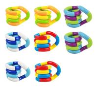 Finger Hand Tangles Toy, 12 pezzi Set di Giocattoli per la Decompression, Tangle Twister Sensory Fidget Toys, Twist Sollievo Dallo Stress Stimolare Silenzioso per I Bambini e Gli Adulti (8PCS)