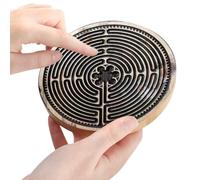 Finger Maaze Board | Labirinti in legno Mindfulness Tool | Meditazione Fingér Labirinto Mindfúlnes Maàze in legno | Labirinto rotondo diteggiatura Maaze, labirinto rotondo per consapevolezza