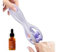 Finger Massager Roller, Double Row Hand Therapist Tool, Sensory Relaxation Device for Adults, Travel-Friendly Stress Relief for Home, Offices, Daily Use, 6.3x1.42 Inches
