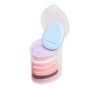 Finger Puff - Set di 6 spugne per frullatore per trucco con le dita | Piumino per cipria sciolto con dita | Soffio per fondotinta per donne e ragazze, impostazione del trucco Wet & Dry