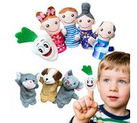 Finger Puppet Set, Storytelling Puppets for Role Playing, Educational Storytime Learning Aid, Interactive Preschool Classroom Activity for Kids and Toddler, 3.94 Inches