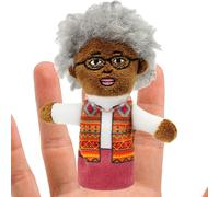 Finger Puppets for Kids, Role Play Plush Toy, African Black Family Members Storytelling Marionette, Educational Interactive Puppet for Children’s Imagination and Plaything