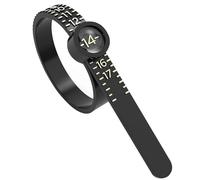 Finger Ring sizer, anello sizer con finestra ingrandita, strumento di misurazione regolabile con display in chiara, dimensioni di gioielli di dimensioni US 1-17 per misurazione accurata, strumen