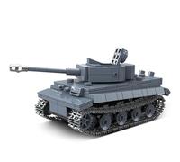 Finger Rock Tiger Panzer Blocchi di bloccaggio WWII esercito giocattoli militari, 1:32 503 pezzi militari leggeri carri armati modello carro armato con armi, regali per adulti o ragazzi