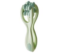 Finger Roller, Hand Massager, Wrist Relaxer, Double Roller Design, Soft Silicone & ABS Build, Palm Finger Stress Comfort Use, 5.51x1.42x1.42 Inches, Green, Pink Color, 1 Piece
