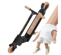 Finger Scooters, Two Wheel Small Fingerboard Toys, 3.35x4.13 Inches Sturdy Portable Design, Interactive Educational Fingertip Game for Boys, Girls, Teens, Friends, Family Playtime