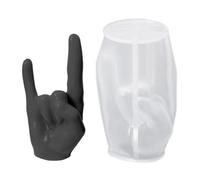 Finger Sculpture Mold - Thick Finger Sculpture Mould | Hand Shaped Gesture Mold, Cake Mold Compatible with Resin for Birthday, Halloween, Christmas, Mother's Day