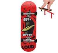 Finger Skateboards - Maple Wood Alloy 9.9x2.9x2.2cm | Mini Skateboard Toy Fingerboard Ramp Kit Trick Training Set | For Kids Coordination Indoor Play Collectible Gift and Daily Fun